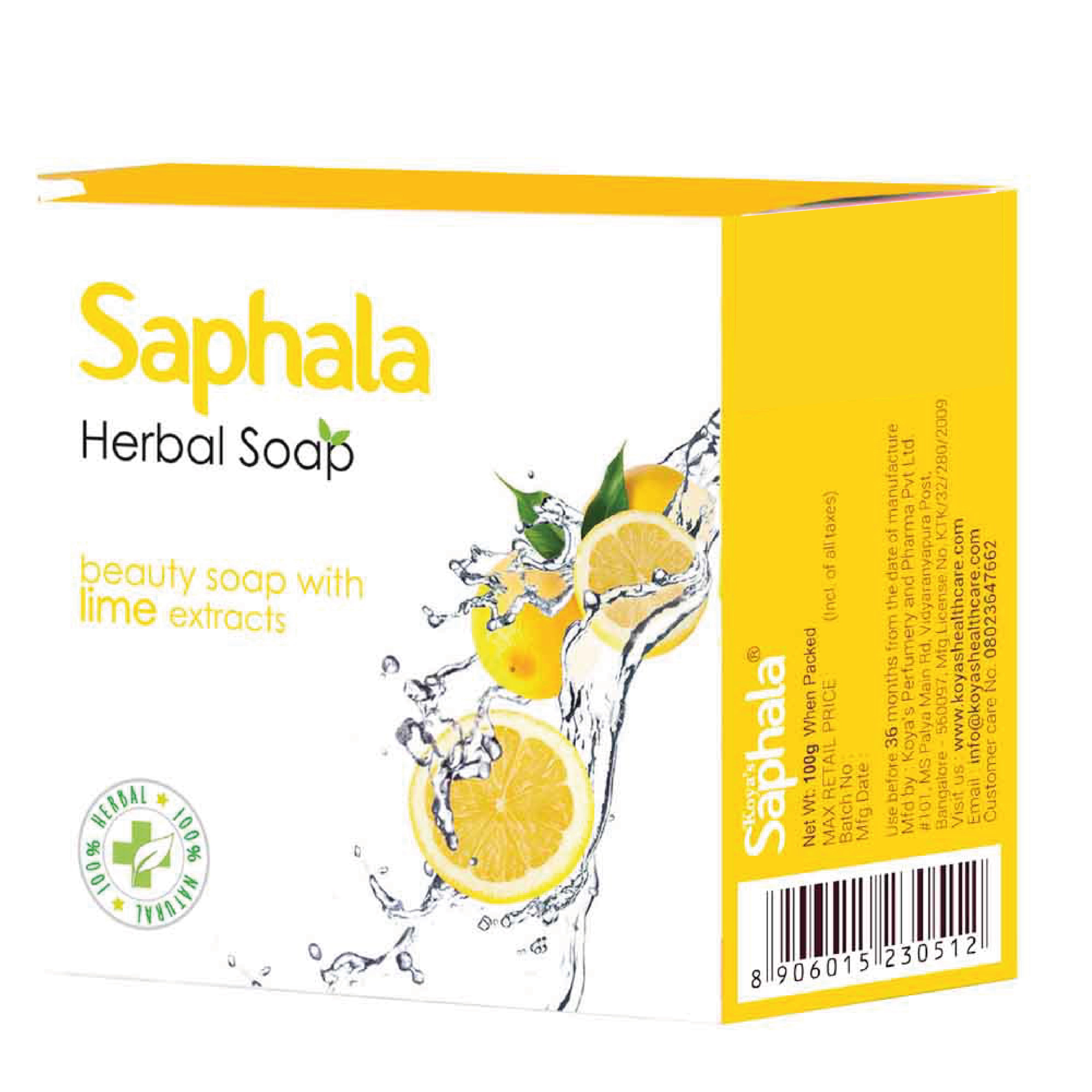 Koyas Saphala Herbal Soap Lime
